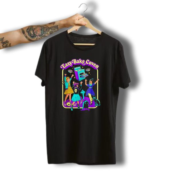 Easy Bake Coven Witch Halloween Party With Spooky Baking And Cats T Shirt t shirt 1