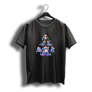 Eeyore Santa Hat Christmas Snowflakes Disney Holiday Magic T-Shirt