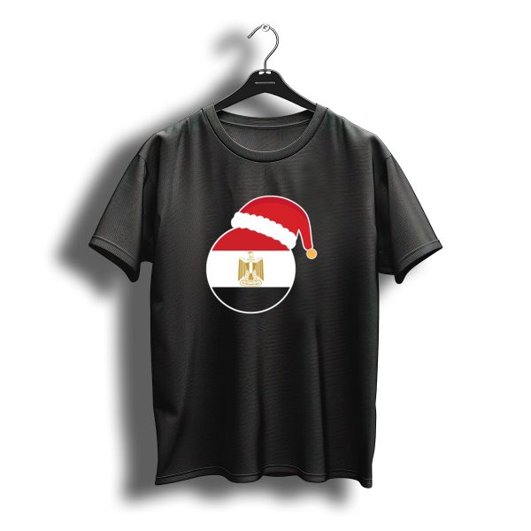 Egypt Flag With Santa Claus Hat Christmas T Shirt t shirt 1