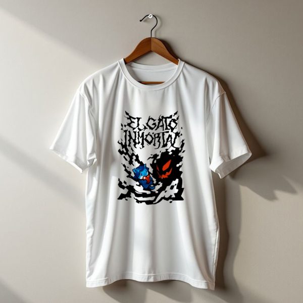 El Gato Inmortal Spooky Halloween Cat Pumpkin Shadow T Shirt t shirt 1