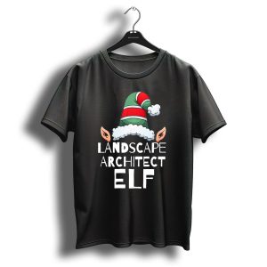 Elf Hat Landscape Architect Christmas T-Shirt