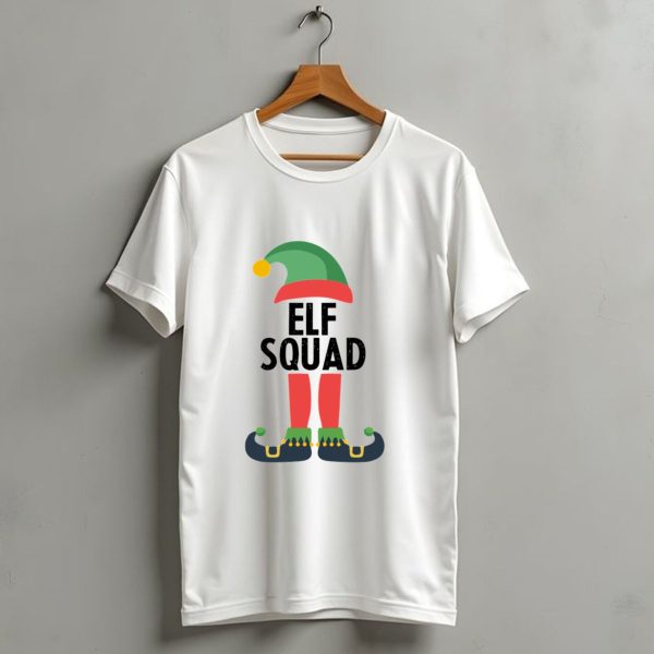 Elf Squad Christmas Hat And Shoes T Shirt 1 t shirt 1