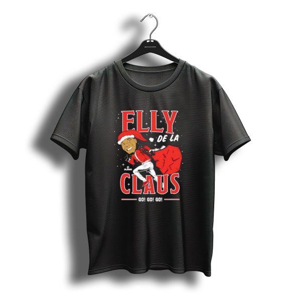 Elly De La Claus Go Go Go Christmas Santa Players T Shirt t shirt 1