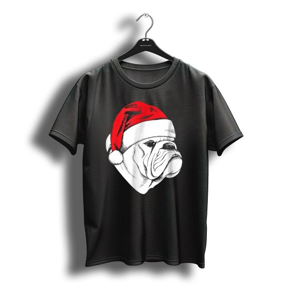 English Bulldog Santa Christmas T Shirt t shirt 1