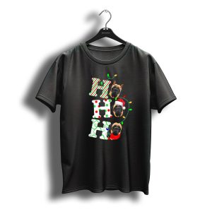 English Mastiff Ho Ho Ho Christmas Santa Hat Holiday T-Shirt