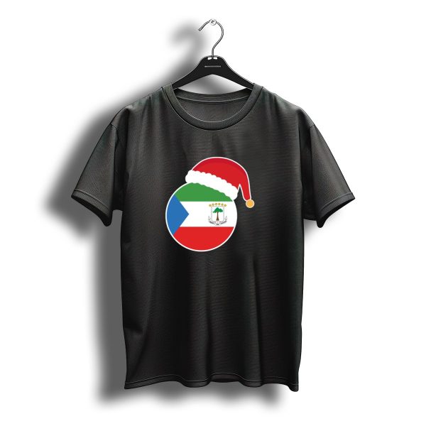 Equatorial Guinea Flag Christmas Santa Hat T Shirt t shirt 1
