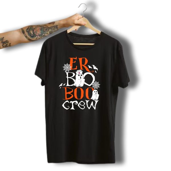 Er Boo Boo Crew Halloween Ghosts Nurse Spiders Bats T Shirt t shirt 1