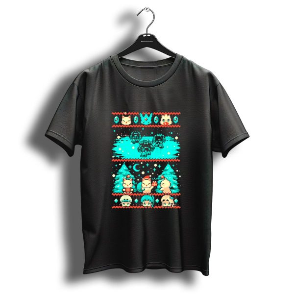 Esper Of Christmas 8 Bit Holiday Pixel Art With Festive Characters T Shirt 1 t shirt 1