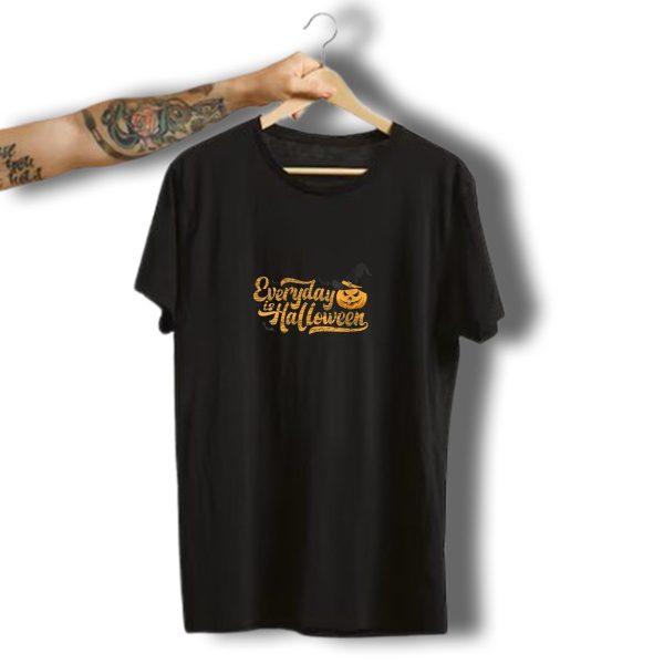 Every Day Is Halloween Pumpkin Witch Hat Women Girl T Shirt t shirt 1
