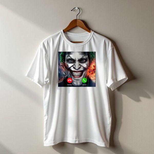 Evil Jonkler Incoming Call Horror Humor Halloween T Shirt t shirt 1