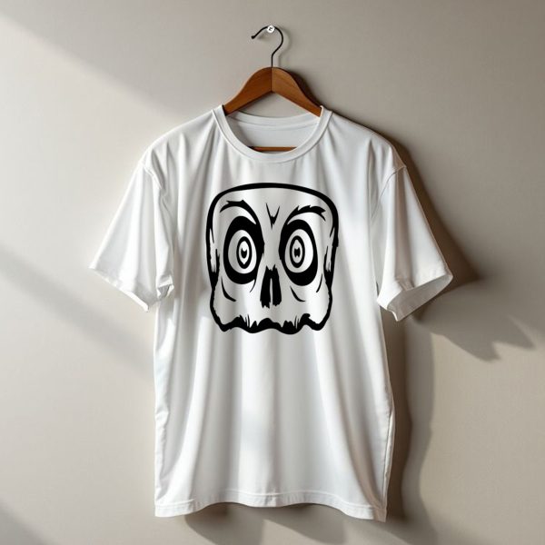 Evil Monster Horror Halloween Eyes Face Cool Skull T Shirt t shirt 1