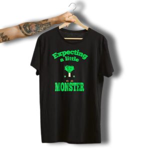 Expecting A Little Monster Funny Pregnancy Halloween T-Shirt