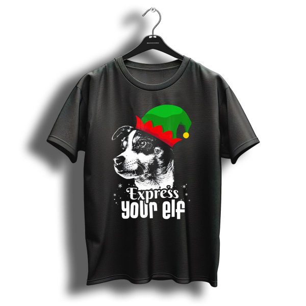 Express Your Elf Christmas Dog Rat Terrier T Shirt 1 t shirt 1