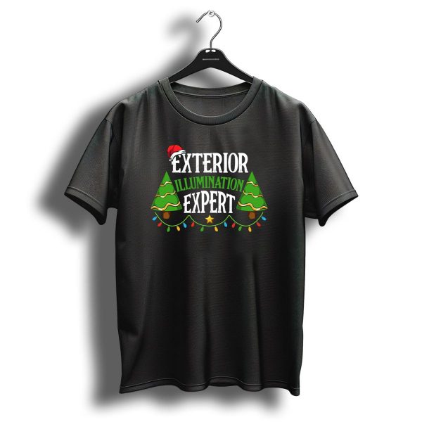 Exterior Illumination Expert Christmas Santa Hat Lights Trees T Shirt 1 t shirt 1