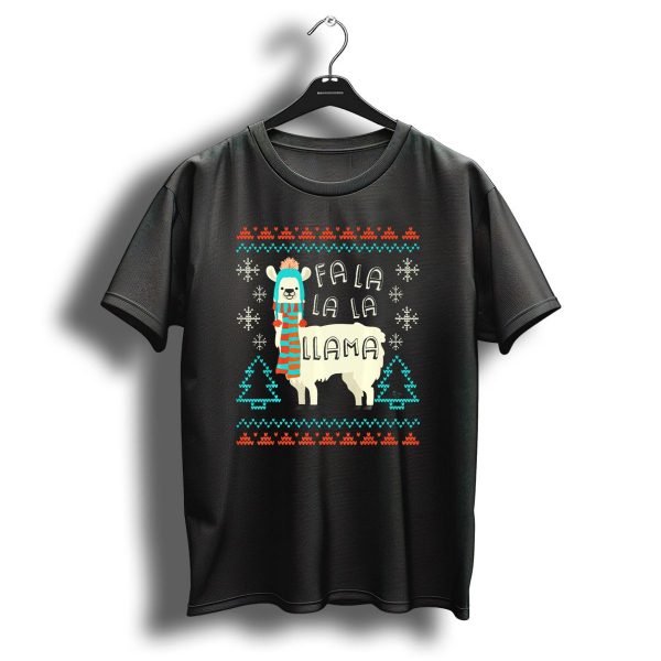 Fa La La La Llama Funny Llama Christmasstyle Alpa T Shirt 1 t shirt 1