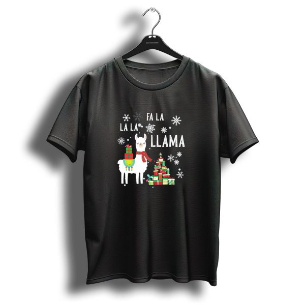 Fa La La Llama Funny Christmas Holiday Snowflakes Gifts T Shirt 1 t shirt 1