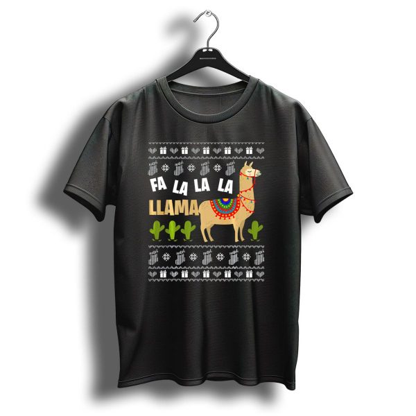 Fa La La Llama Funny Llama Christmas T Shirt 1 t shirt 1