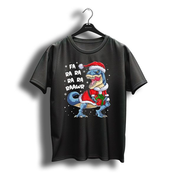 Fa Ra Ra Ra Rawr Dinosaur Christmas Rex Santa T Shirt t shirt 1
