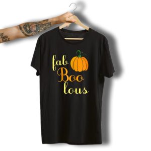 Fab Boo Lous Halloween Pumpkin Cute Spooky Funny Fabulous T-Shirt