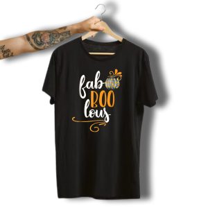 Fab Boo Lous Polka Dot Pumpkin Halloween Fun T-Shirt