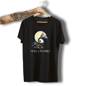 Father Of Nightmares Halloween Pumpkin Crescent Moon Scene T-Shirt