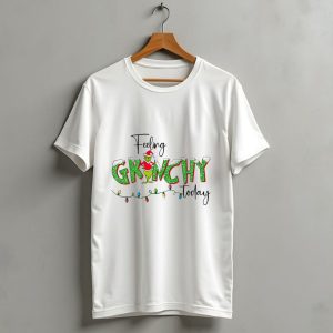 Feeling Grinchy Today Christmas Lights Holiday Festive T-Shirt