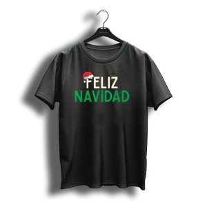 Feliz Navidad Santa Hat Spanish Christmas Fun T-Shirt