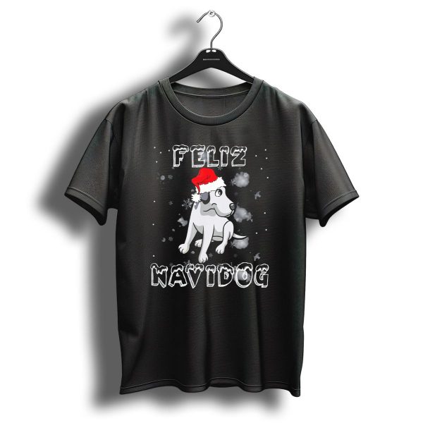 Feliz Navidog Great Dane Christmas Santa Hat T Shirt 1 t shirt 1