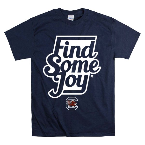 Find Some Joy South Carolina Mike Uva Gamecocks T Shirt 1 Navy