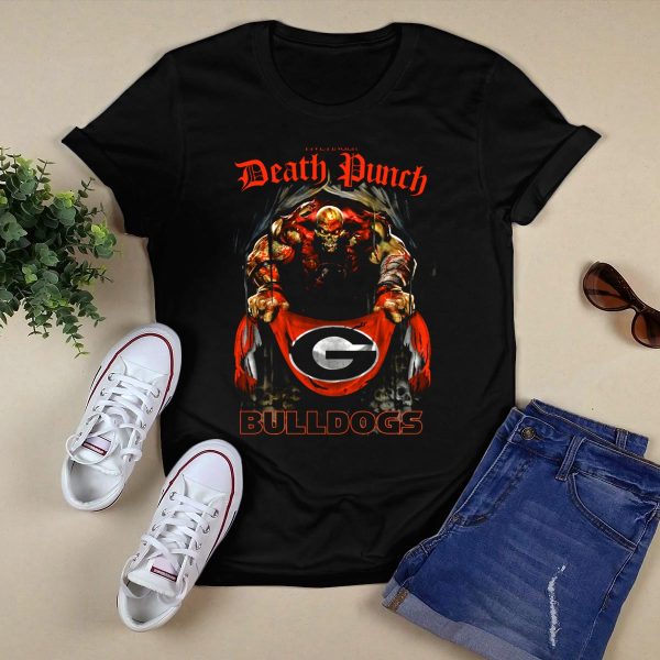 Five Finger Death Punch Georgia Bulldogs T Shirt 1