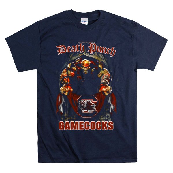 Five Finger Death Punch South Carolina Gamecocks T Shirt 1 Navy