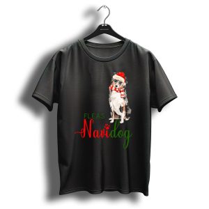 Fleas Navidad Australian Shepherd Festive Christmas Dog T-Shirt