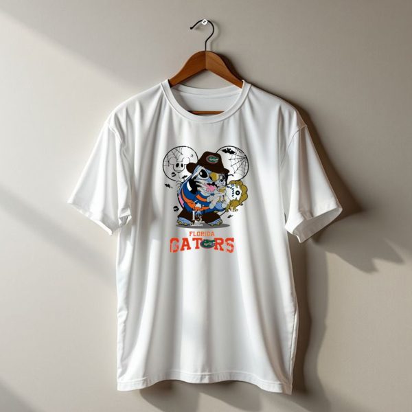 Florida Gators Stitch Freddy Krueger Halloween Disney Crossover T Shirt t shirt 1