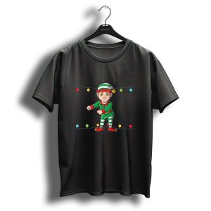 Floss Like A Boss Christmas Boys Elf Flossing T-Shirt