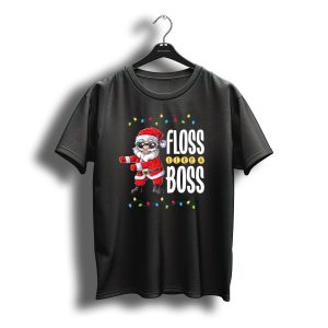 Floss Like A Boss Christmas Xmas Santa Dancing T-Shirt