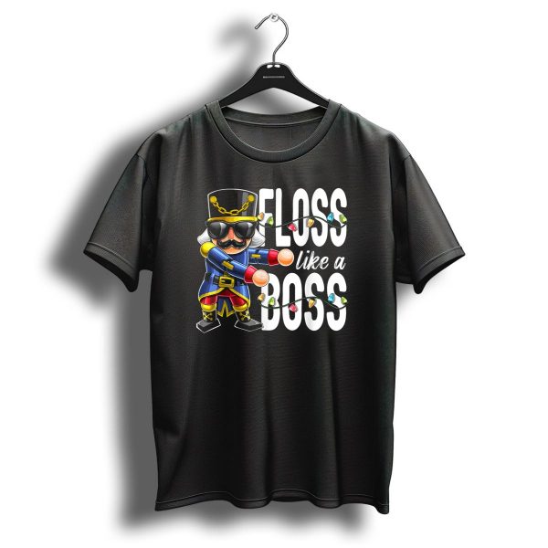 Floss Like A Boss Nutcracker With Christmas Lights T Shirt 1 t shirt 1