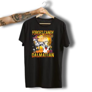 Forget Candy Just Give Me Dalmatian Halloween Dog Ghost Pumpkins Spooky Night T-Shirt