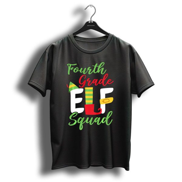 Fourth Grade Elf Squad Christmas Funny Holiday Team T Shirt 1 t shirt 1