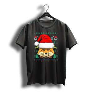 Fox Santa Hat Christmas T-Shirt