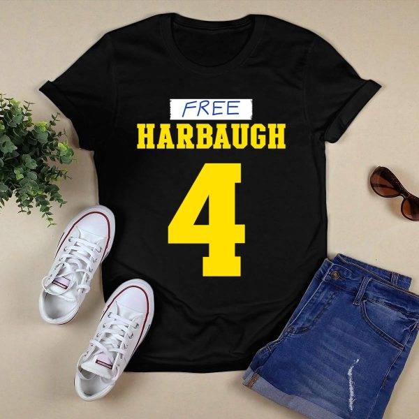 Free Harbaugh 4 New Shirt Black 1