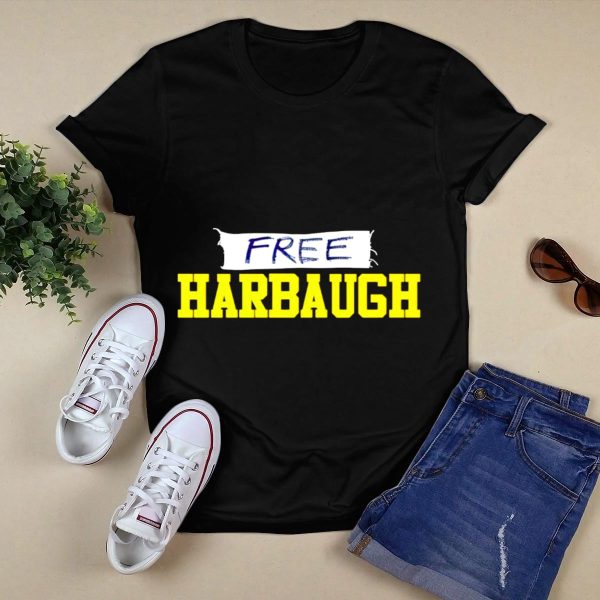 Free Harbaugh Michigan Wolverines T Shirt Black 1