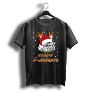 French Bulldog Christmas Santa Hat Sign Language Deaf T Shirt