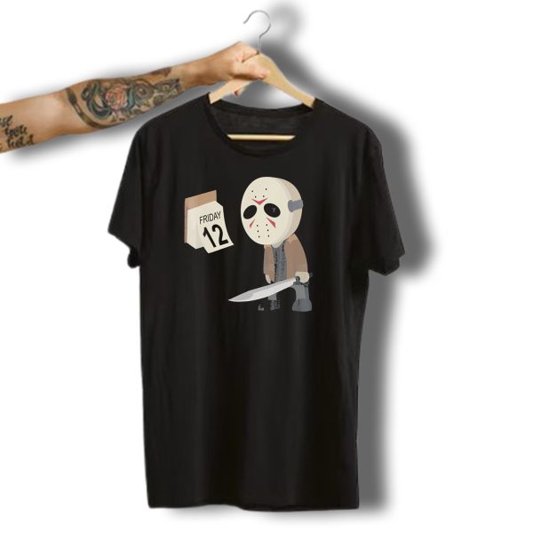 Friday 12Th Funny Halloween Horror Graph Calendar Mask Character T Shirt t shirt 1
