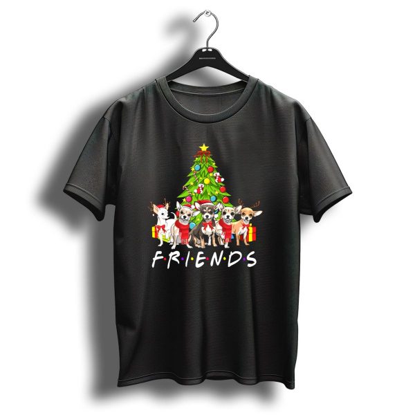 Friends Chihuahua Dog Lover Christmas Tree T Shirt 1 t shirt 1