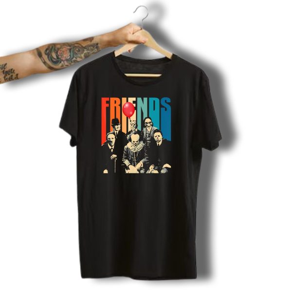 Friends Evil Scary Haunted Halloween Mask Horror Characters Balloon T Shirt t shirt 1