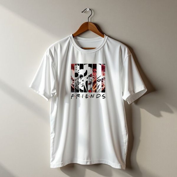Friends Horror Characters Scary Movies Halloween T Shirt t shirt 1