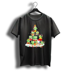Frog Christmas Tree Funny Cute Holiday Frog Lovers T-Shirt