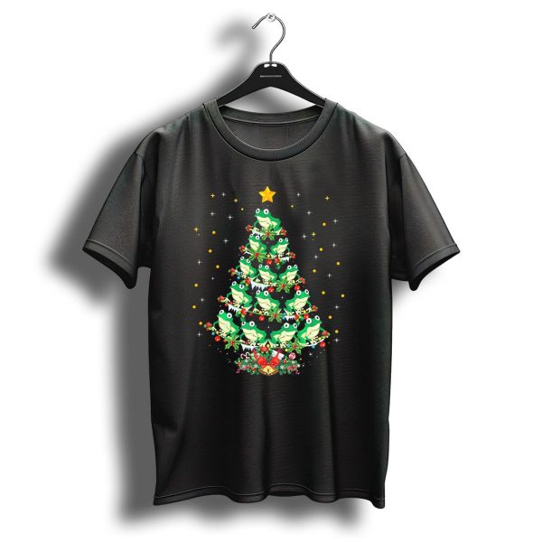 Frog Lovers Christmas Tree Xmas Frogs T Shirt 1 t shirt 1