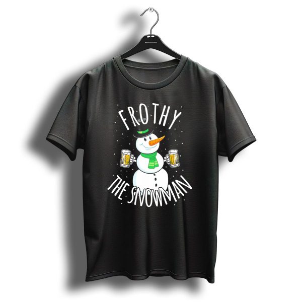 Frothy The Snowman Funny Christmas Beer T Shirt 1 t shirt 1