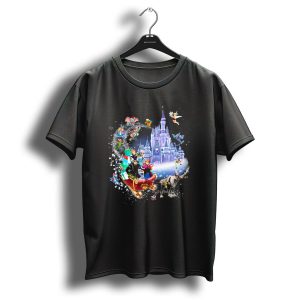 Frozen Disney Christmas Castle Sleigh Ride Adventure T Shirt